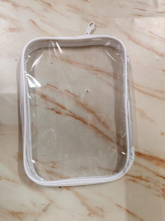 6 Pcs Clear Hard Zipper Pouches for Multipurpose Use