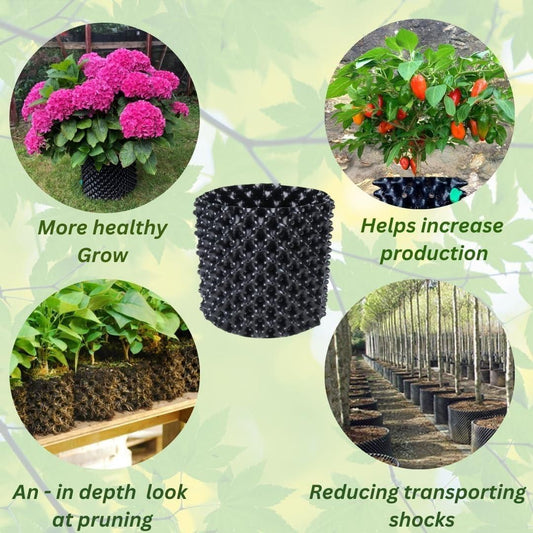 Air Pots/Air Pruning Grow Bags For Gardening (Large 12*15 Inch)