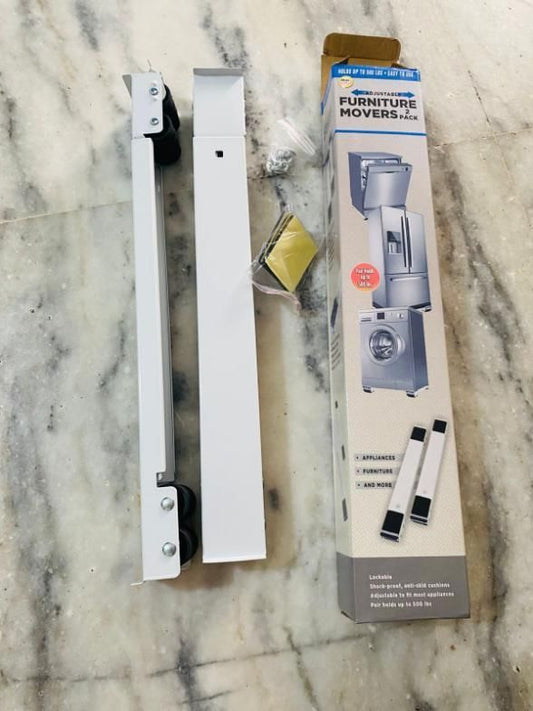 Multi-Functional Adjustable Trolley Fixed Mount Racks Holder (Pair of 1)