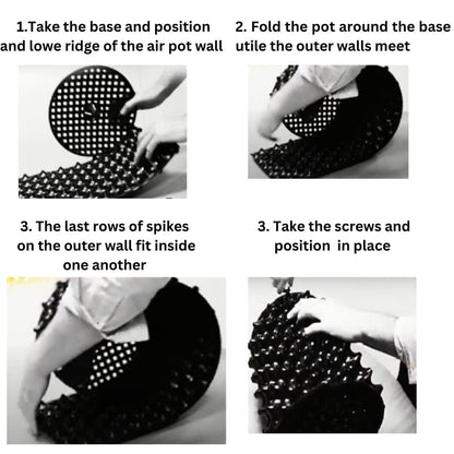 Air Pots/Air Pruning Grow Bags For Gardening (Large 12*15 Inch)